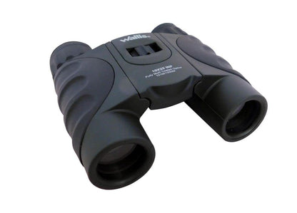 Wallis BI614306 Binocular Compacto Tipo Tejado, Verde/Negro, 10 x 25 mm, Revestimiento Green