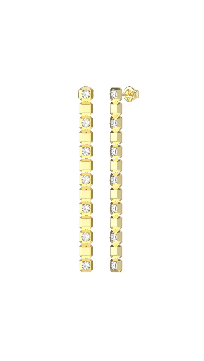 GUESS Aretes para Mujer ACE OF DIAMONDS color Dorado