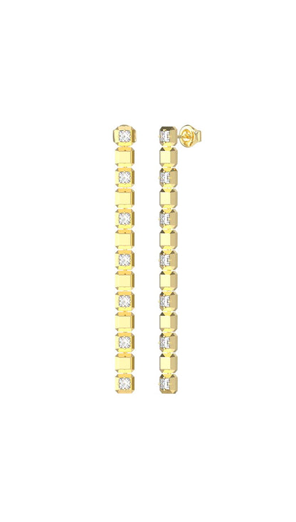 GUESS Aretes para Mujer ACE OF DIAMONDS color Dorado