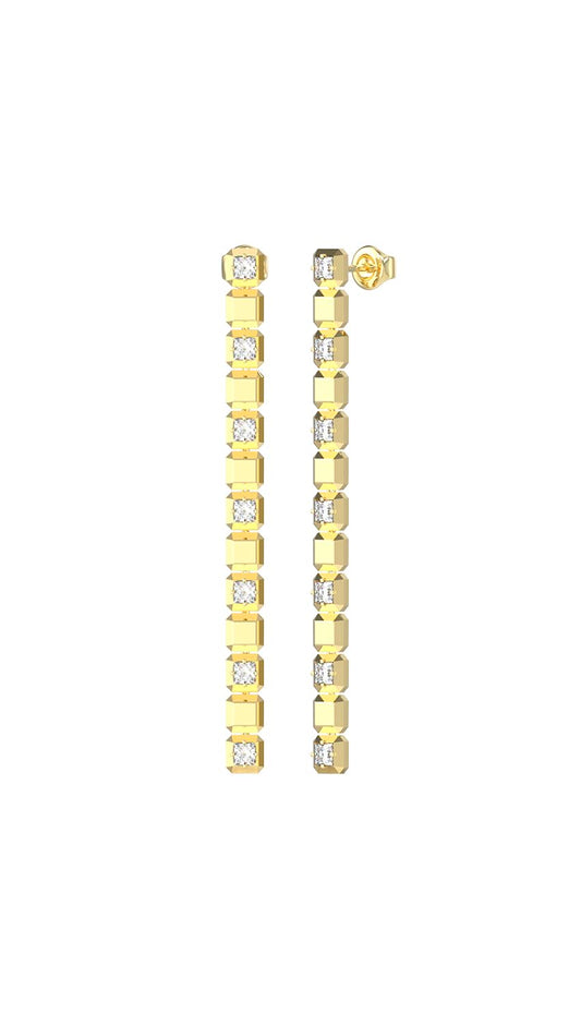 GUESS Aretes para Mujer ACE OF DIAMONDS color Dorado