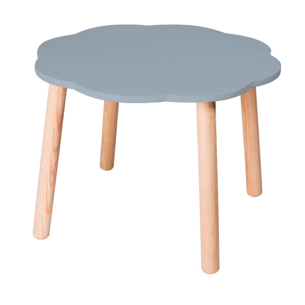 DUDUK Mesa Infantil de Madera con Forma de Nube - Azul