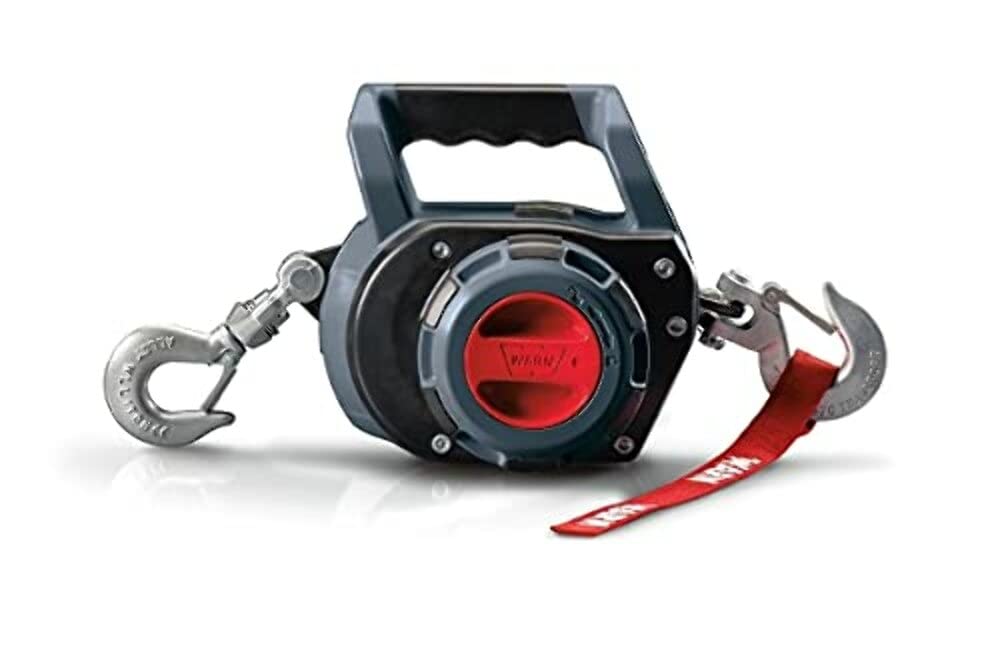 Warn 910500 Cabrestante portátil con Cable de 9 m: 227 kg, 750 Libras. Cuerda de Alambre de Capacidad