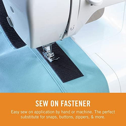 Cinta adhesiva para coser de la marca VELCRO, 5 pies x 0.75 pulgadas, color | Para ropa y manualidades, sustituye a broches y botones; cortado a la longitud para disfraces, reparaciones y proyectos de