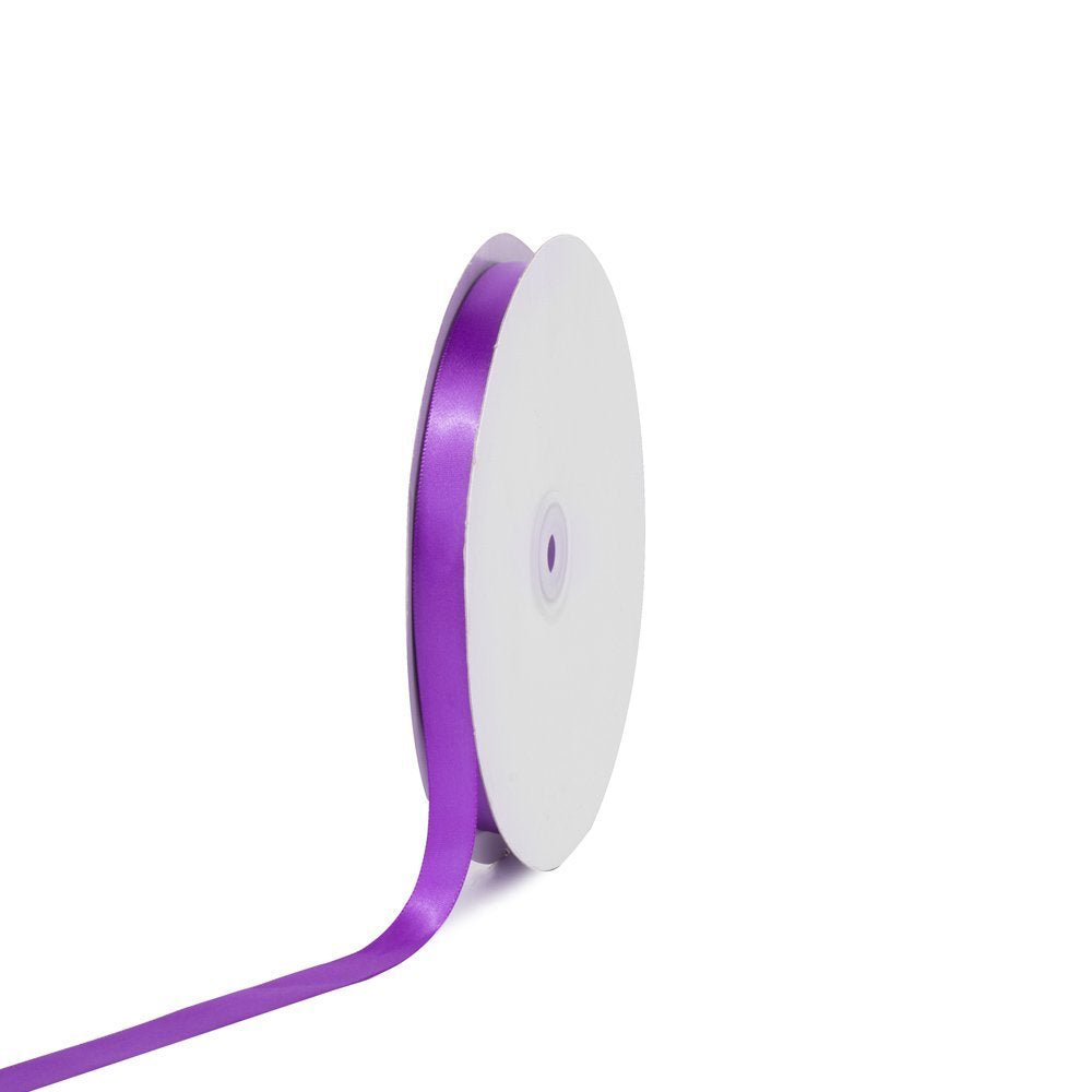 Creative Ideas Listón de Satén Liso - Morado - 5 - 8" x 100 yd