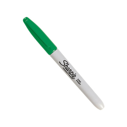Shapie Fine - Marcador permanente, color verde (paquete de 12)