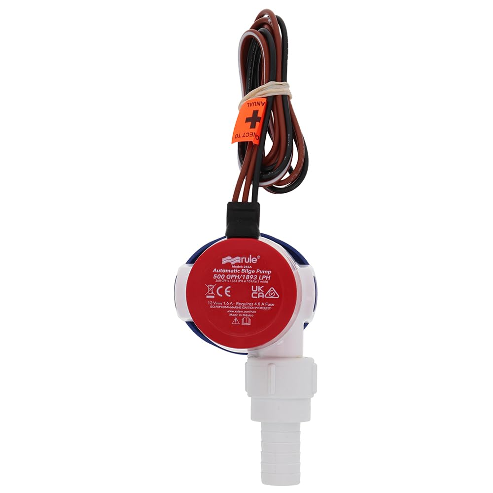 Rule 500 GPH 25SA Bomba de sentina electrónica con detección de detección
