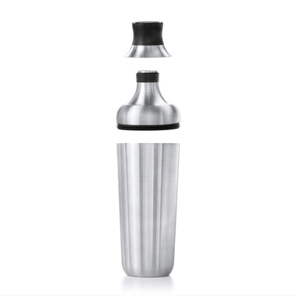 OXO - Coctelera de pared individual de acero | OXO - Coctelera de acero con colador, acabado inoxidable, capacidad de 24 onzas