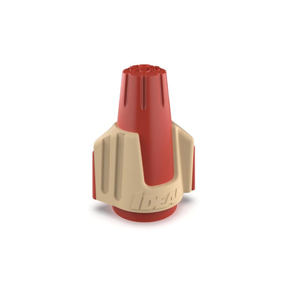 IDEAL Electrical Twister PRO (30-144) Conector de alambre rojo/café, caja de 50 - Tuercas de alambre de torsión suaves para 22 a 8 AWG con SureGrip Comfort Overmold