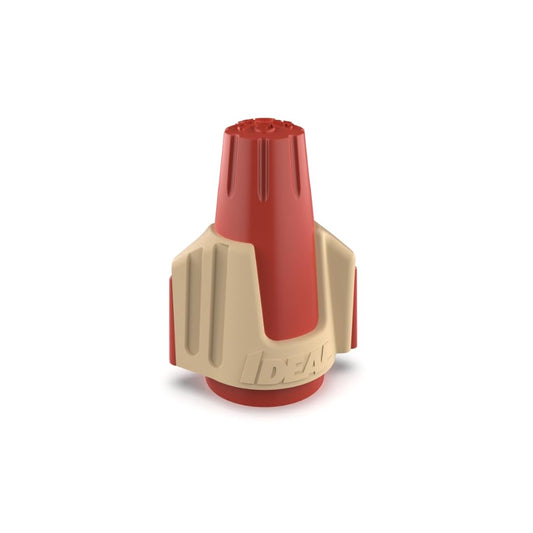 IDEAL Electrical Twister PRO (30-144) Conector de alambre rojo/café, caja de 50 - Tuercas de alambre de torsión suaves para 22 a 8 AWG con SureGrip Comfort Overmold
