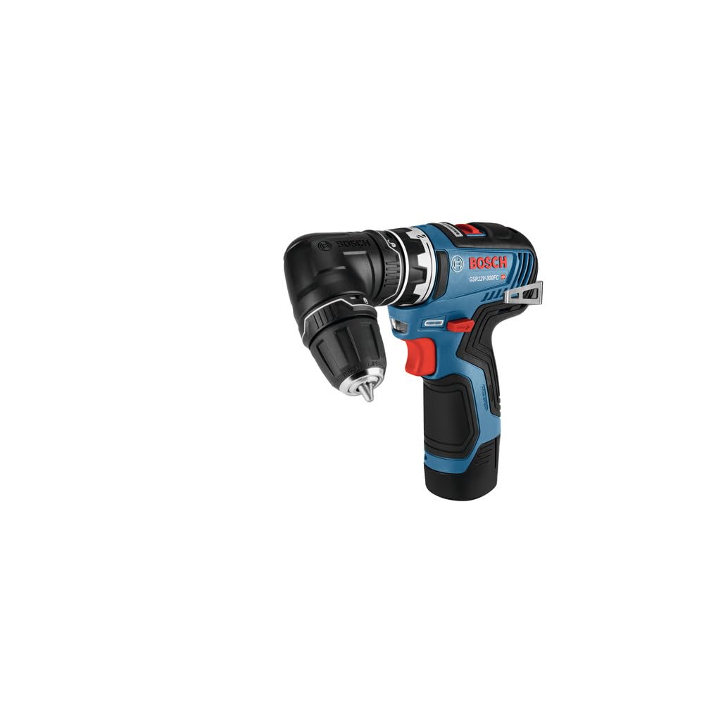 BOSCH GSR12V-300FCB22 Sistema de taladro/driver 5 en 1 sin escobillas de 12V Max EC con (2) baterías de 2 Ah