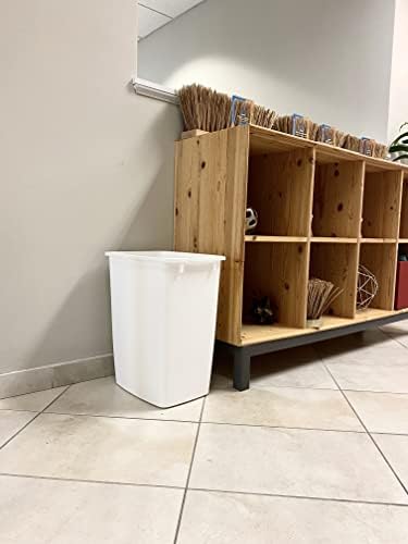Rubbermaid cubeta de Basura pequeño para Cocina, baño, Cesta de Basura Debajo del Fregadero, plástico, Galletas, 9 galones