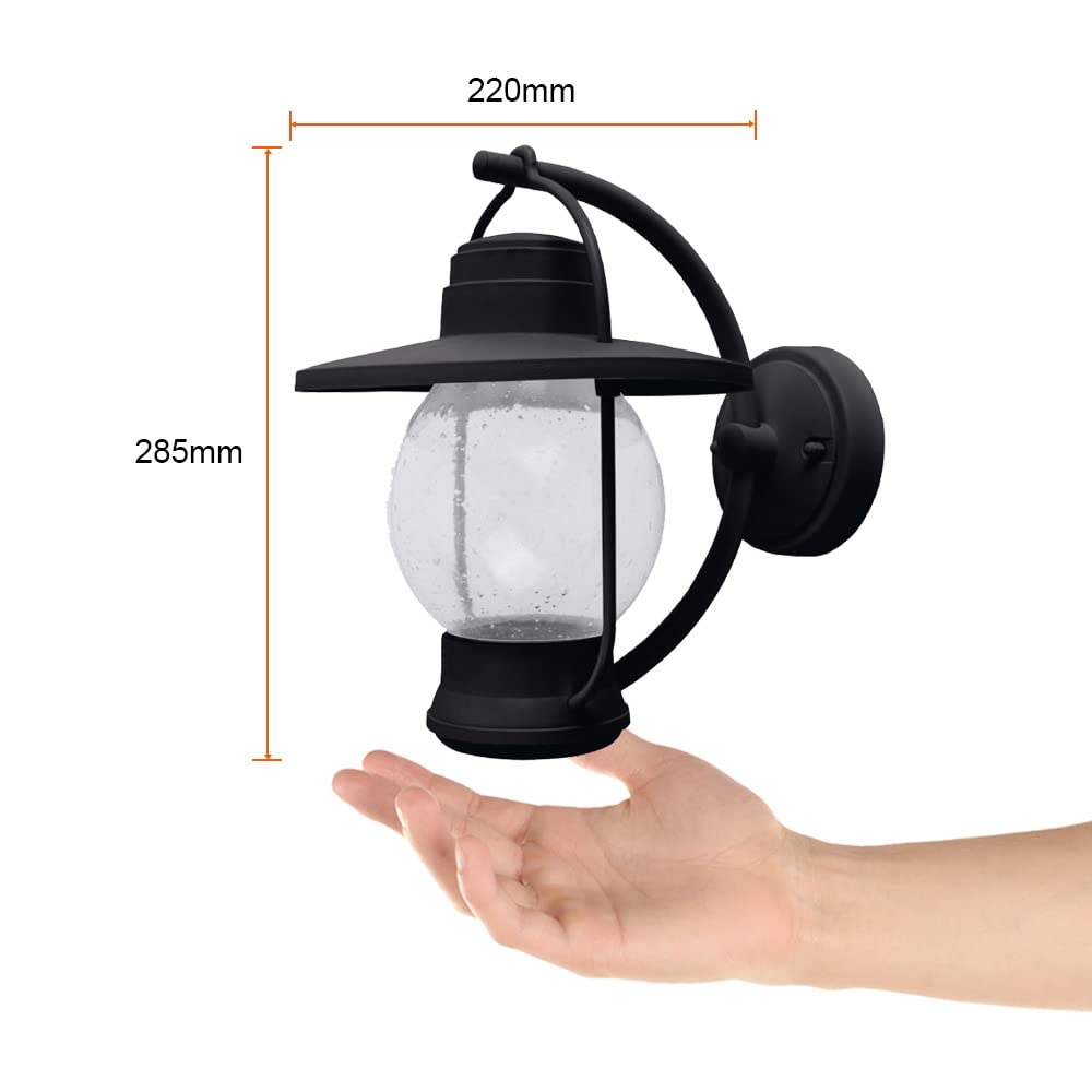 Tecnolite Lámpara de Pared Arbotante Tipo Farol Exterior, Ideal Zona Costera 60 W, Base E27, IP44, No incluye foco