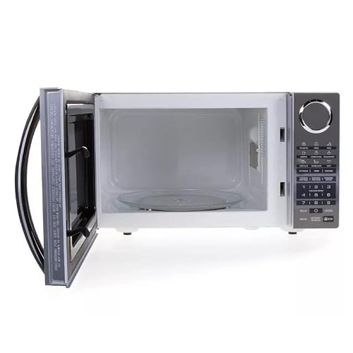 GE - Horno de microondas 0.7 cu.ft. Espejo Appliances, Espejo, Plateado - MGE07SEJ