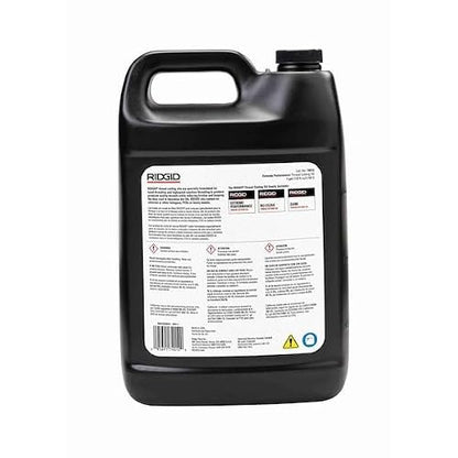 RIDGID - Aceite para Cortar Roscas 74012, Alto Rendimiento, 1 Galón, Tuberías, Eliminación de Metal, Plomería Profesional