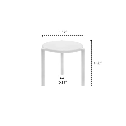 Party Essentials Soportes desechables de plástico para pizza, ahorradores, apiladores de trípode, cajas de catering y comida para llevar, paquete de 200, color blanco