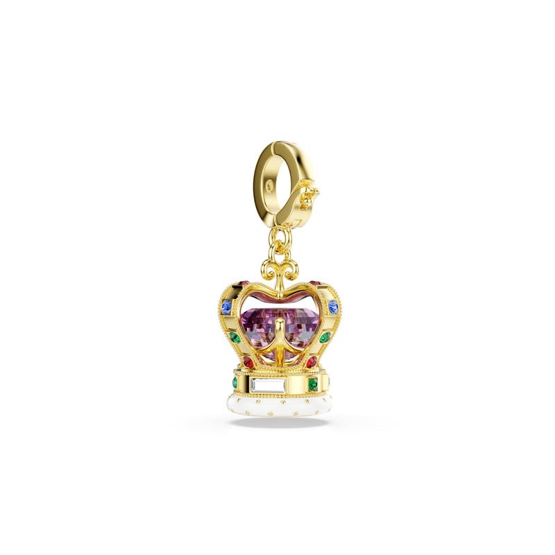 Charm Minions Crown, Tallas mixtas, Lilas, Acabado en oro de 18 quilates