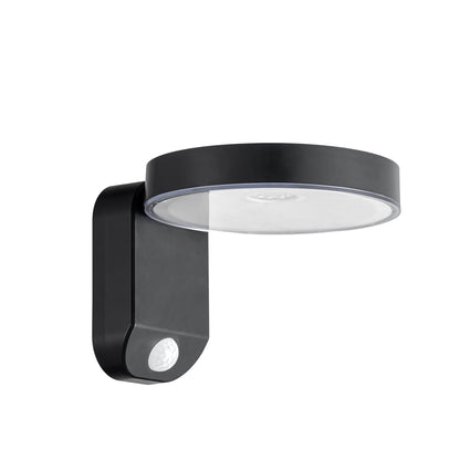 Tecnolite - Lámpara Solar Arbotante LED 5 W, Luz Cálida Brillante, Sensor de Movimiento, IP44, No atenuable