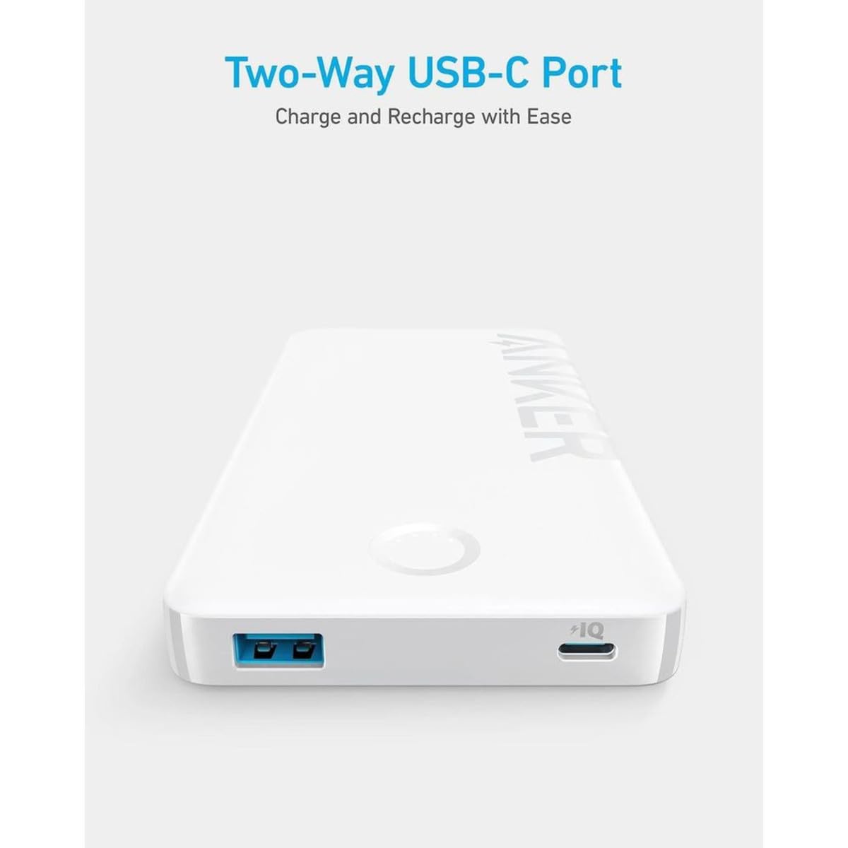 Anker Power Bank 10,000mAh Carga Rápida Bidireccional Violeta