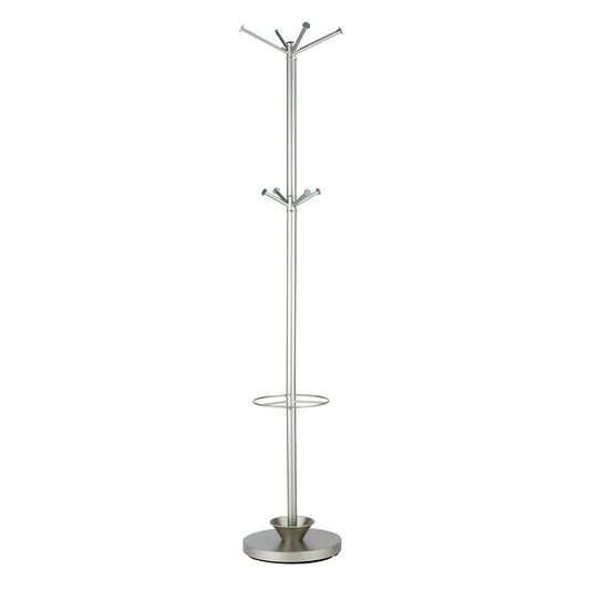 Adesso Quatro Umbrella Stand/Coat Rack Сhampagne - Perchero (Acero, Сhampagne)