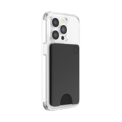 PopSockets PopWallet: portafolios extraíble y reposicionable, Color Negro