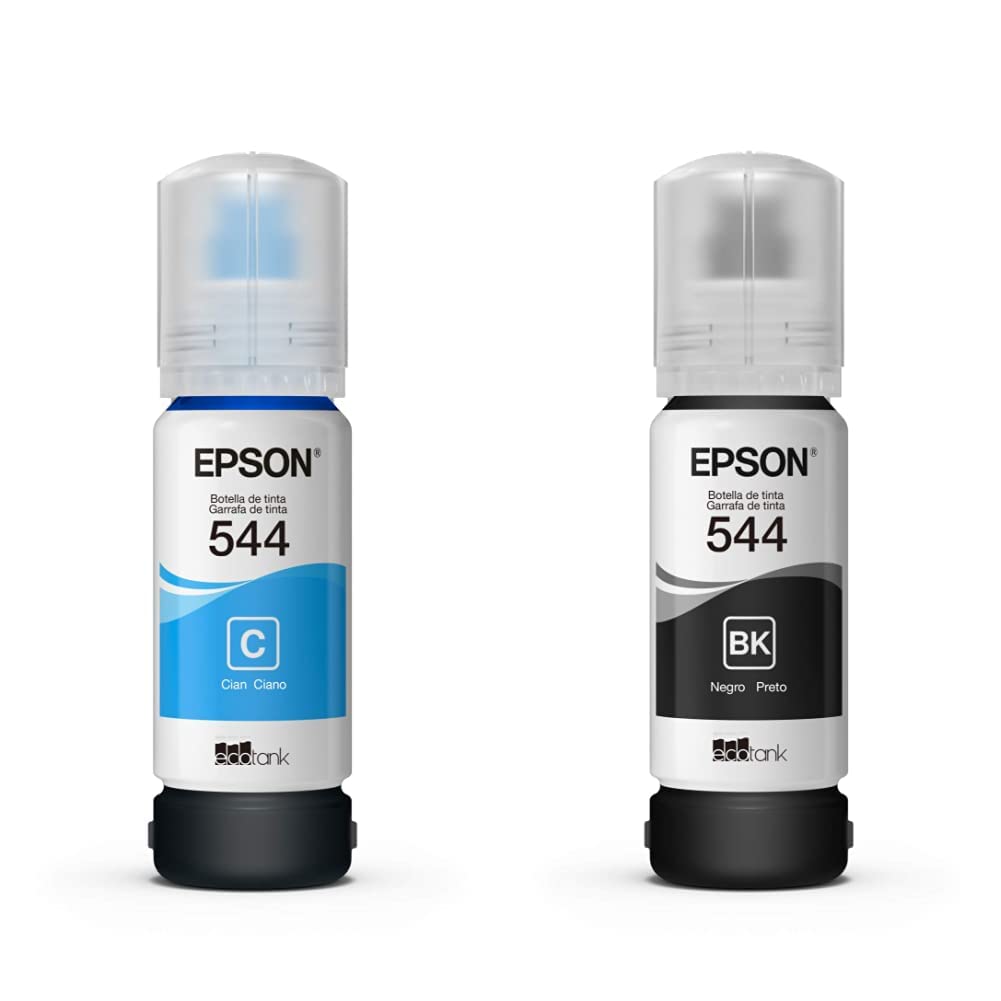 Epson Cartucho Dye para EcoTank, Colores Surtidos - Cian - Cartucho Dye + Cartucho