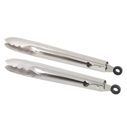 KitchenAid - Juego de 2 pinzas de cocina universales de acero inoxidable
