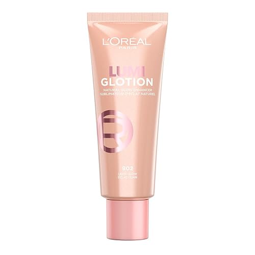L'Oréal Paris Lumi Glotion Iluminador Hidratante Multiusos para Rostro y Cuerpo, Hidrata e Ilumina al Instante, Acabado Luminoso Natural, Textura Ligera, Apto para Pieles Sensibles, Tono Light Glow