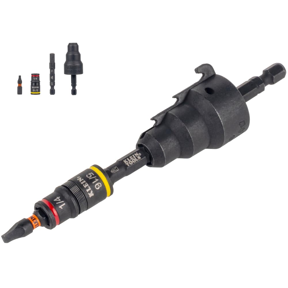 Klein Tools Escariador de Conducto 85091HD con Soporte Magnético 3 en 1