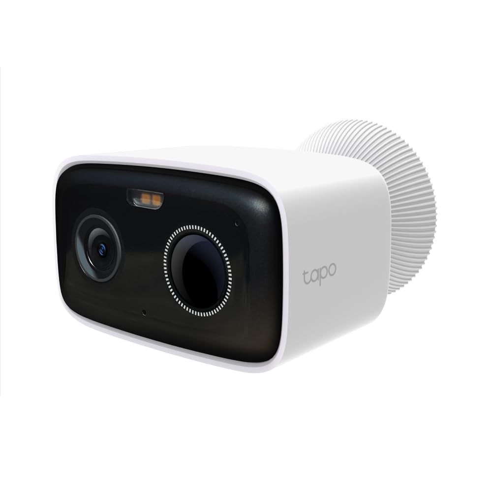 TP-Link Cámara de Vigilancia WiFi TC80 - Cámara de Seguridad Exterior Inalámbrica - Full HD 1080p - Visión Nocturna a Color - Detección de Personas con IA - Batería Recargable - Protección IP65