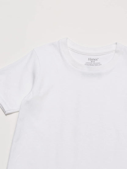 Hanes Playera Cuello Redondo Para niño, Paquete de 6 piezas