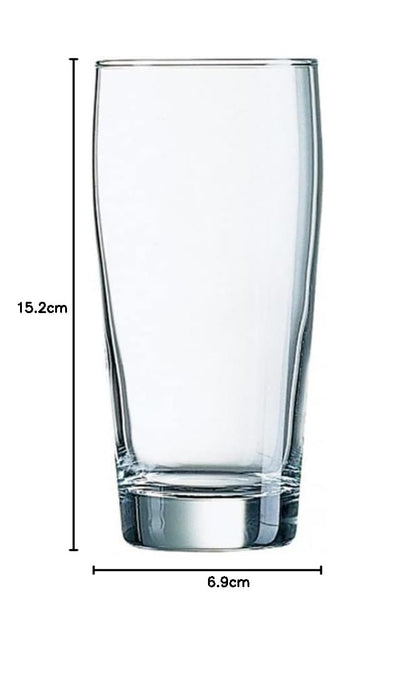 Trilogy | Juego de 6 Vasos Cerveceros, Tarros de Vidrio para Cerveza, Línea Francesa Premium, Colección Bière, 400 mililitros, Hechos en Francia