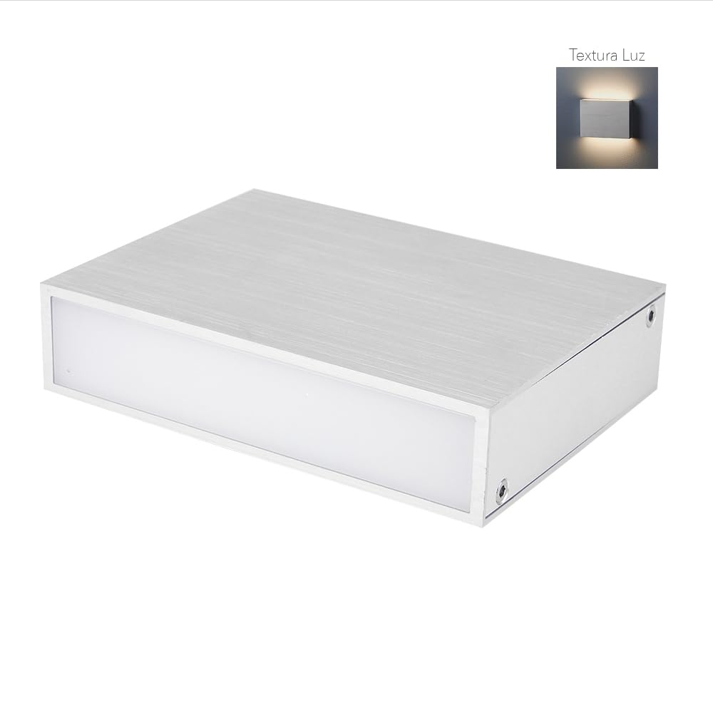 Tecnolite - Lámpara de Pared Arbotante LED 8 W, Luz Cálida Brillante, Interiores, No atenuable, LED integrado