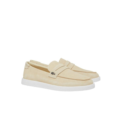 Zapatillas Lacoste Cochet de Gamuza para Hombre - 29.5 cm - blanco, amarillo (Light Yellow & White)