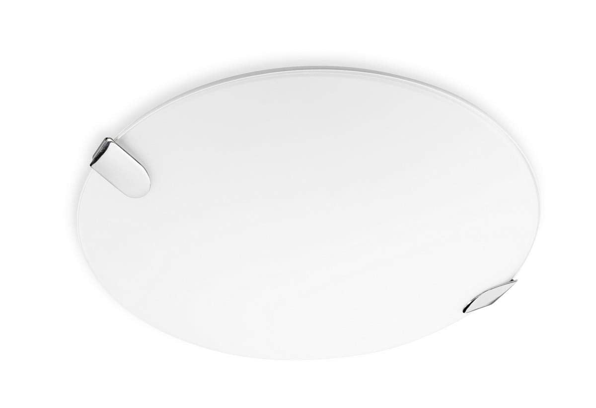 Leds C4 10465 Clip Luminario Techo, Redondo, 500mm, 3X E-26, 120W, Cromo