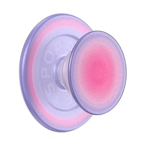PopSockets - Empuñadura para teléfono MagSafe con Soporte, Soporte magnético, Parte Superior Intercambiable, sujeción Segura para iPhone MagSafe, Agarre para teléfono y Tablet, Bonitos enchufes, Rosa