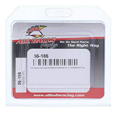 All Balls Racing - Kit de horquilla y sello antipolvo 56-186 compatible con/reemplazo para BMW R1200RTW 2013-2016, R1200GSW 2013-2017