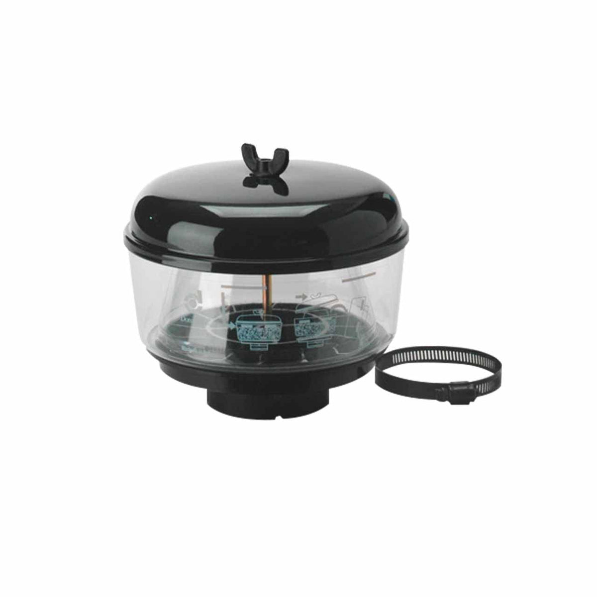 Donaldson H001249 Montaje Prelimpiador de Admisión de Aire para Motor 6.17 Pulgadas Altura Negro