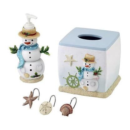 Avanti Linens Coastal Snowman Lotion Pump, Multicolor