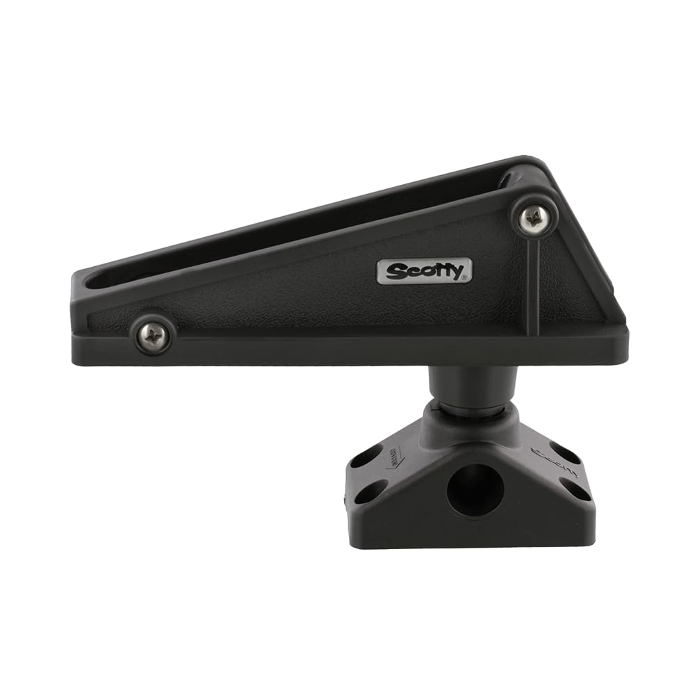 Scotty #276 Anchor Lock w/ #241 Side Deck Mount, Black
