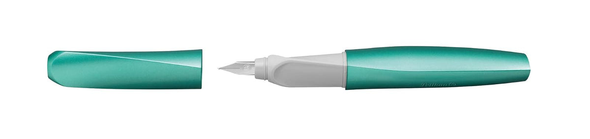 Pelikan Pluma Fuente Twist Verde Menta. Contiene dos cartuchos de respuesto. Ideal para caligrafía.