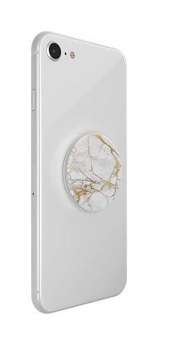 PopSockets - Empuñadura para teléfono con Soporte expandible, Agarre calcomanía, mármol Lutz Dorado