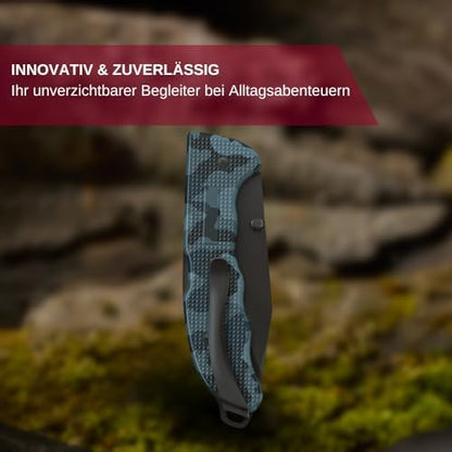 Victorinox Navaja Evoke Alox, 4 Usos, Azul Camuflaje