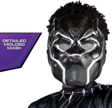 Jazwares - Disfraz de pantera negra para niño, disfraz de superhéroe, talla M