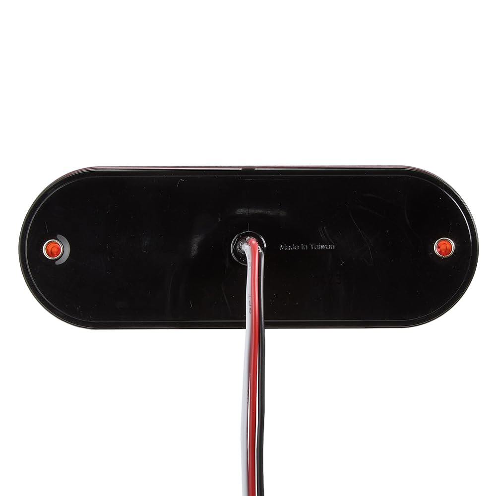 Maxxima (M63350Y) - Lámpara ovalada ultrafina LED parque/trasero/giro, Rojo