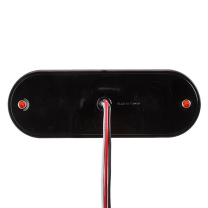 Maxxima (M63350Y) - Lámpara ovalada ultrafina LED parque/trasero/giro, Rojo