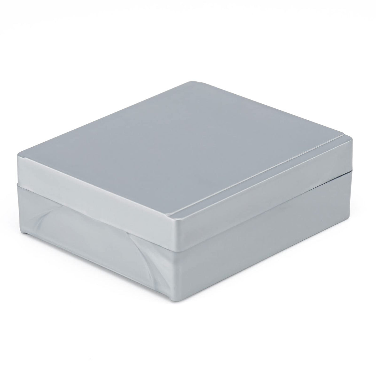 Globe Scientific 513075A - Caja de almacenamiento con forro de corcho de plástico ABS para 25 diapositivas, color gris