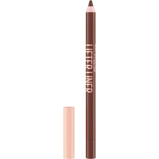 Maybelline Lifter Liner Delineador de Labios con Ácido Hialurónico, Textura Cremosa de Larga Duración, Punta Fina Ultra Precisa, Enriquecido con Aceite de Jojoba, Tono Cross the Line