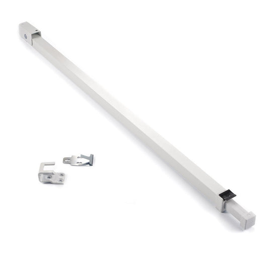 Ideal Security Inc. sk110 W Patio puerta barra de seguridad, color blanco, Blanco