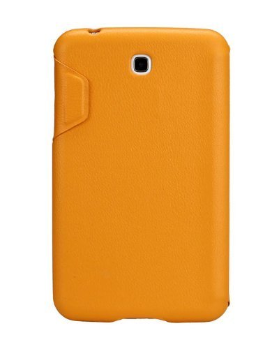 JisonCase JS-S21-03H80 Premium Leatherette Classic Smart Cover Case for Samsung Galaxy Tab 3 7.0, Yellow