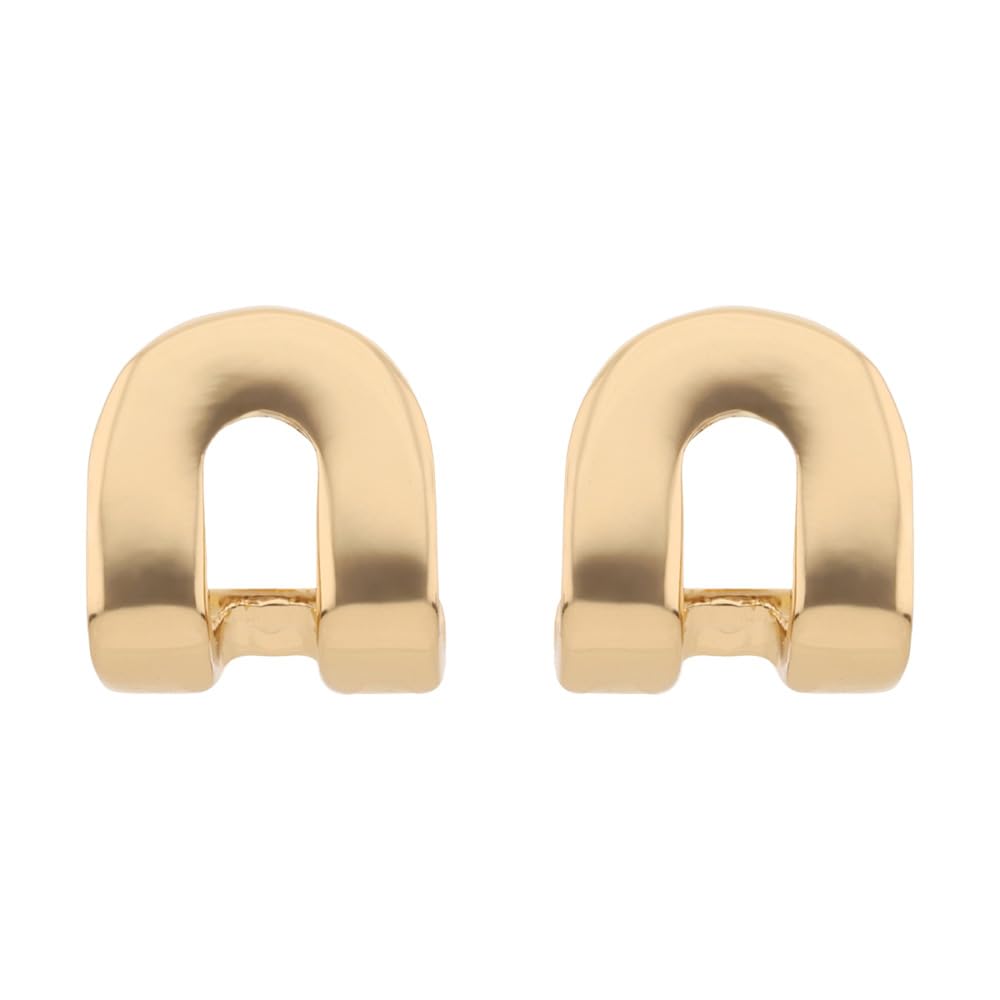 Anne Klein Aretes Dorado Asimétrico | Para mujer, pequeño, aleación de metales, cierre de poste, diseño Legacy Links